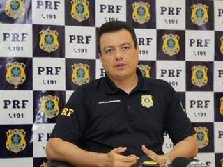 Luiz Alexandre Gomes da Silva, superintendente da PRF. (Foto: Kísie Ainoã)