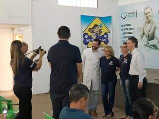 Em evento da Santa Casa, presidente j&aacute; faz discurso como candidato a prefeito