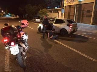 Motorista que tentou fugir da blitz(Foto: BPTran/Divulgação)