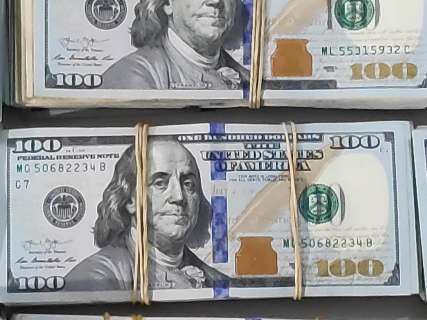 Dinheiro do tráfico encontrado com dupla somou R$ 1,8 milhão