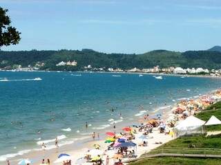 Praia de Jurerê Internacional, em Florianópolis, Santa Catarina (Foto: Fabiano Motta)