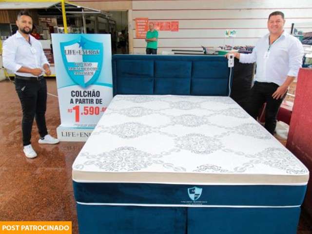 Colchão original com 40 massagens custa só R$ 1.590 e é entregue em 2 dias úteis