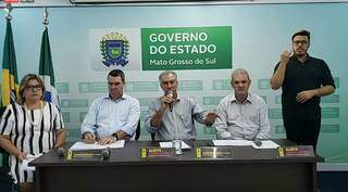 Governador Reinaldo Azambuja fez live na tarde de hoje e anunciou medidas. (Foto: reprodução Facebook)