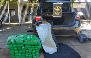 Traficante &eacute; preso com 100 quilos de maconha que levaria de MS para SP 