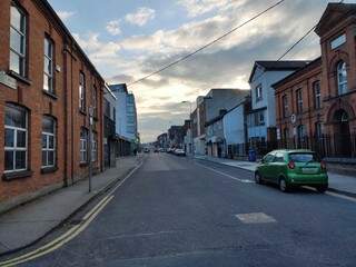 Enquanto ia ao mercado, Gustavo aproveitou para tirar fotos de ruas vazias em Limerick, na Irlanda. (Foto: Arquivo Pessoal/Gustavo Zampieri)
