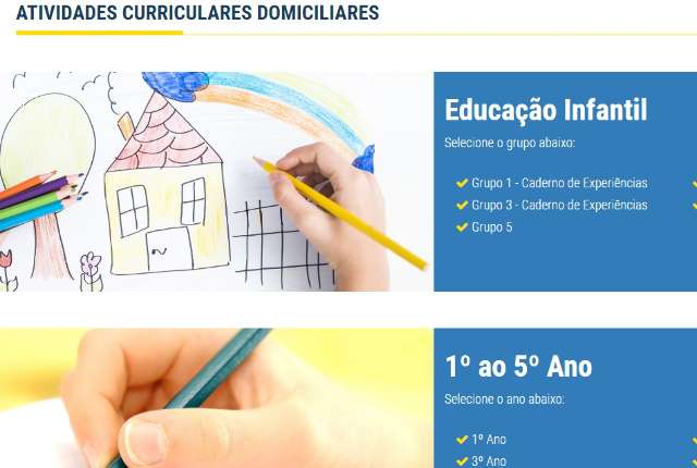 Rede Municipal de Educa&ccedil;&atilde;o disponibiliza atividades online