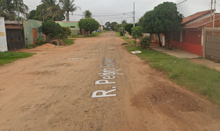 Rua onde aconteceu o crime nesta quarta-feira, no Bairro São Jorge da Lagoa (Foto: Street View)