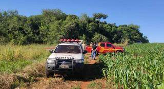 Local onde o corpo da vítima foi encontrado na última quinta-feira (9). (Foto: Divulgação/Polícia Civil)