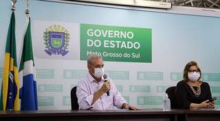 Resende anunciou a medida durante transmissão ao vivo nesta manhã (Foto: Edemir Rodrigues/Governo de MS)