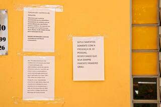 Dificuldade em cemit&eacute;rio &eacute; fazer parente cumprir novas regras