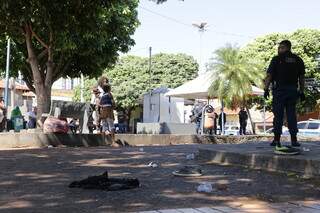 Pra&ccedil;a no Centro tem confus&atilde;o, balas de borracha e pris&otilde;es