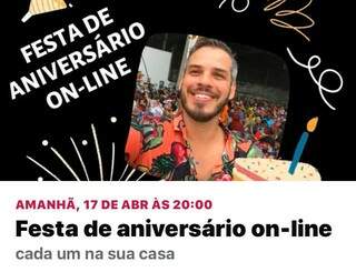 A fefsta de aniversário de Tiago Botelho foi anunciada no Facebook. (Foto: Arquivo pessoal)