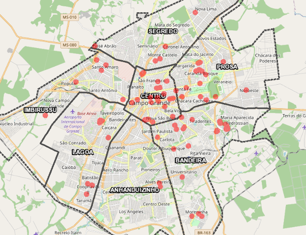 Mapa de casos mostra avan&ccedil;o do coronav&iacute;rus para as &ldquo;bordas&rdquo; da cidade 