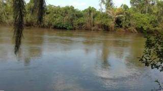 Rio Brilhante, no distrito de Santa Terezinha, onde dupla desapareceu. (Foto: Diário de Itaporã)