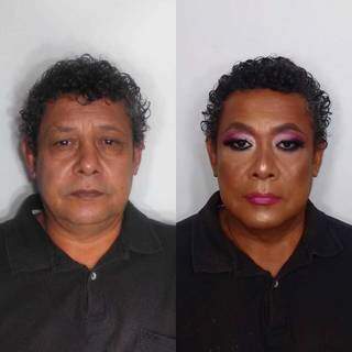 Imagens do antes e depois de seu Ozório. (Foto: Arquivo Pessoal)