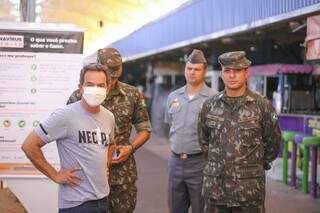 Exército e Marinha reforçam ações de descontaminação a partir da Feira Central Exército e Marinha reforçam ações de descontaminação a partir da Feira Central