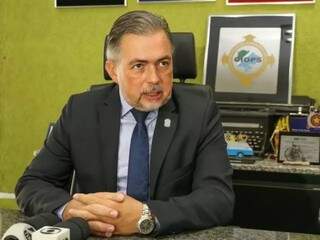 Secretário Antônio Carlos Videira, durante entrevista (Foto: Paulo Francis - Arquivo)