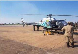 Helicóptero da PM será usado por força-tarefa do Corpo de Bombeiros (Foto: GPA Divulgação)