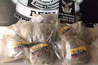 Traficante &eacute; preso perto da Avenida Mato Grosso com pacotes de supermaconha
