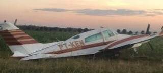 Aeronave faz pouso for&ccedil;ado e piloto desaparece na fronteira 