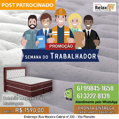 Semana do Trabalhador: colchão massagem a 1.590, com box de brinde