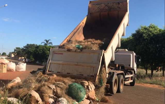 Redes apreendidas com pescadores s&atilde;o destinadas &agrave; reciclagem 