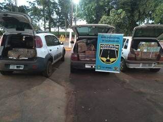 Pol&iacute;cia rodovi&aacute;ria apreende ve&iacute;culoS com 113 mil em contrabando na MS-156