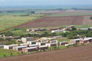 Vista aérea do campus da UFGD (Foto: Divulgação)