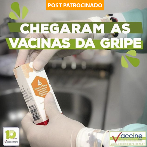  Vaccine Care está com a campanha de vacinação da gripe 2020