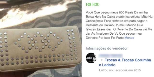 Vi&uacute;va tem R$ 800 que usaria para pagar caix&atilde;o do marido furtados em banco