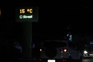 Em Dourados faz 15ºC nesta noite. (Foto: Helio de Freitas)