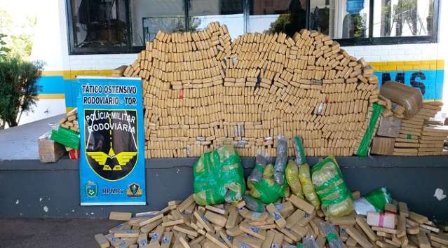 Em quatro meses, PM apreendeu 37,6 toneladas de drogas e prendeu 129 pessoas