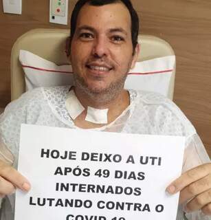 Fam&iacute;lia comemora sa&iacute;da de Cristiano de leito de UTI ap&oacute;s 49 dias