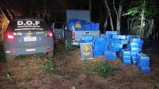 Quadrilha &eacute; presa na fronteira com 3.200 quilos de maconha e S10 roubada