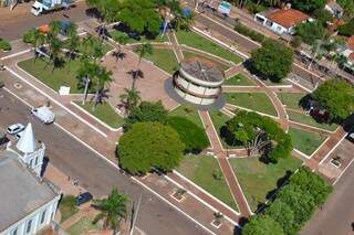 Vista aérea de Guia Lopes da Laguna. (Foto: Reprodução/Diário MS News)