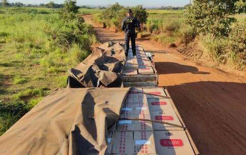 DOF apreende 46,7 mil pacotes de cigarros contrabandeados do Paraguai