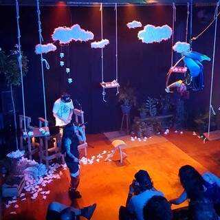 No palco do Circo do Mato, Larissa Pulchério fez show antes da quarentena. (Foto: Arquivo pessoal)