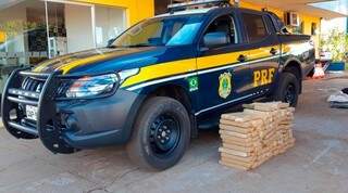 Maconha que iria para MG &eacute; apreendida pela PRF com traficante na BR-262