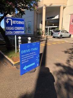 Drive Thru - Shopping Campo Grande disponibiliza novo serviço. (Foto Divulgação)