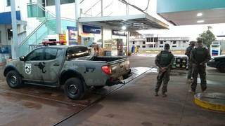 Posto de combustíveis Bonanza, da Taurus, em Ribas do Rio Pardo, foi alvo de operação nesta terça-feira. (Foto: Rio Pardo News)