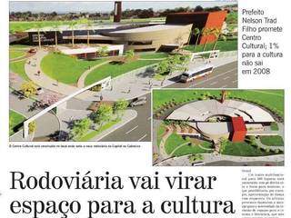 Capa da primeira matéria escrita sobre o Centro de Belas Artes, em 2007 (Foto: Jornal O Estado de Mato Grosso do Sul)