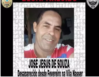 José Jesus de Souza desapareceu na regão da Vila Nasser (Foto: reprodução/Instagram) 