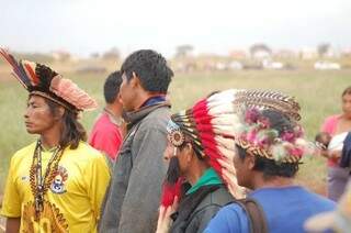 Indígenas que moram na reserva de Dourados. (Foto: Eliel Oliveira/ReproduçãoDouradosAgora)