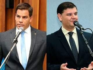 O deputado estadual, Renan Contar, e o vereador Vinícius Siquera (Foto: Divulgação/ALMS/Câmara de Vereadores)