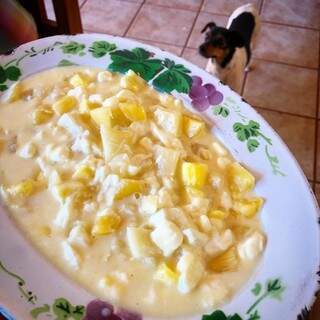 Receita leva apenas mandioca, queijo, leite e manteiga. (Foto: Arquivo Pessoal)