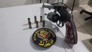Arma usada pelo bandido em troca de tiros com policiais do DOF. (Foto: Divulgação)