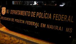 Departamente de Polícia Federal de Naviraí (Foto: Umberto-Zum/Ta Na Midia Navirai)