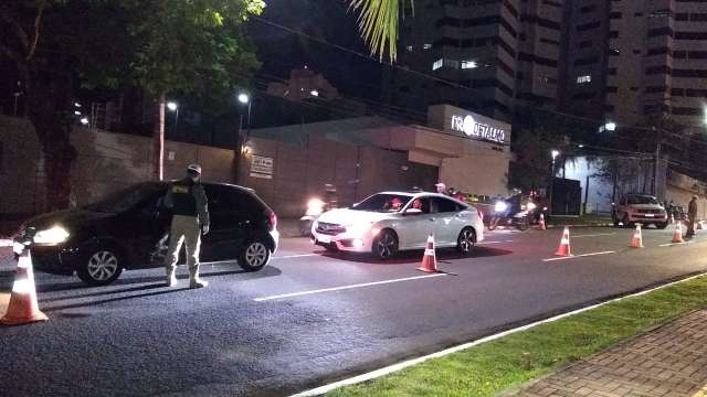 Frio e covid-19 n&atilde;o intimidam motoristas e 18 s&atilde;o pegos embriagados na Capital