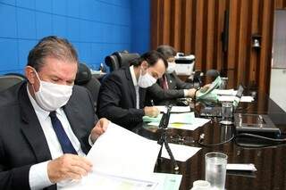 Reunião da CCJ, na Assembleia Legislativa (Foto: Wagner Guimarães - ALMS)