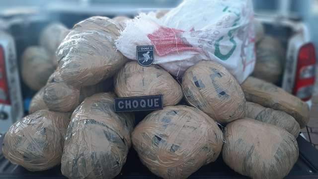 Choque prende 4 traficantes e encontra 307 quilos de drogas em assentamento 